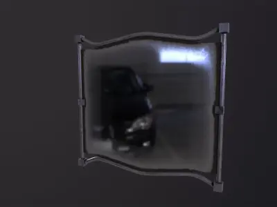 Wall Mirror 3D Model Low-poly 3D model