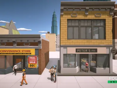 Poly Pro Universe - Low Poly City World Assets Low-poly 3D model