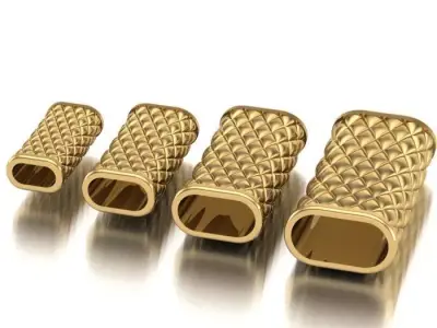 CHARMS three gold - plated decorative pillows 3D print model