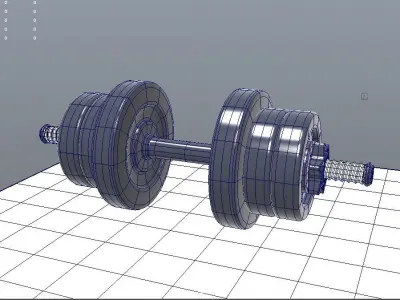 dumbbell Free low-poly 3D model