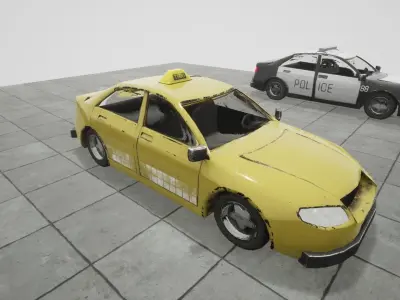 Game Ready Cars pack Low-poly 3D model