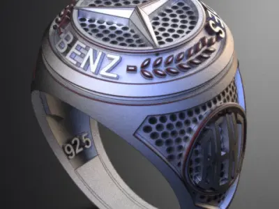 Mercedes-Benz Silver Gold  Print 3D print model