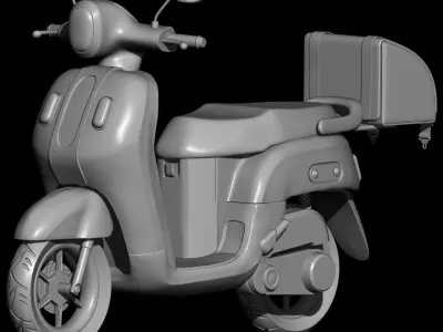 3D Scooter Motorcycle Model 3D print model