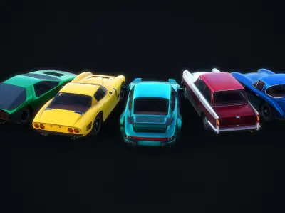  Authentic Car Pack 1 Game Ready