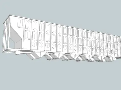 Woodchip Hopper Railroad Car N Scale 3D Print 3D print model