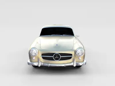 Mercedes 190SL Hard Top rev 3D model
