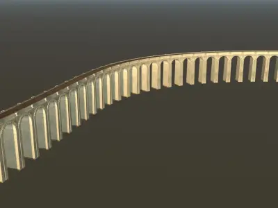 Viaduct Arch Bridge 3D model