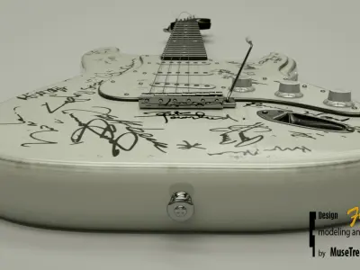 Guitar Fender Stratocaster 3D model