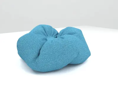 Pillow heart - teal 3D model