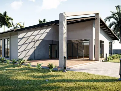 Small house Low-poly 3D model