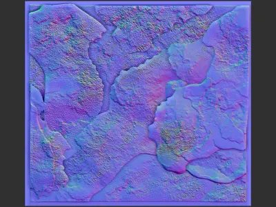 wall texture stone grunge 3D model
