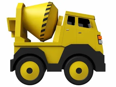 Toy Cement Mixer 3D model