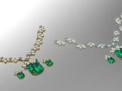 movable marquise service - multi parts 3D print model