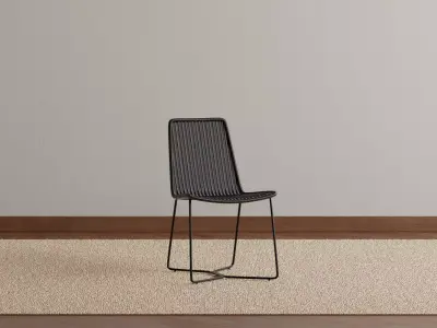 Outdoor Slope Dining Chair 3D model