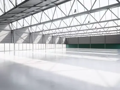 Exhibition Hall Interior 10 Low-poly 3D model