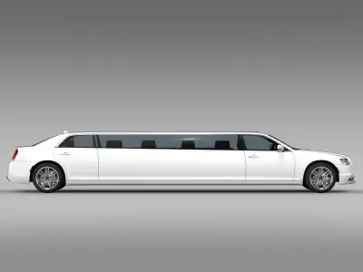 Lancia Thema Limousine 2017 3D model