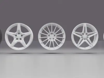 Rim pack Low-poly 3D model