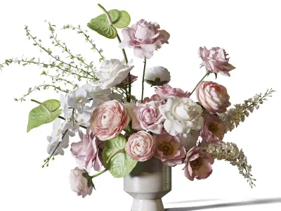 Flower Set 097 3D model