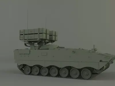 anti tank missile carrier aft-10 3D model