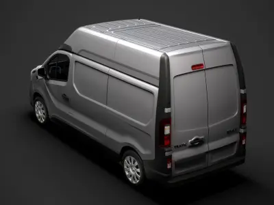 Renault Trafic Van L2H2 2018 3D model