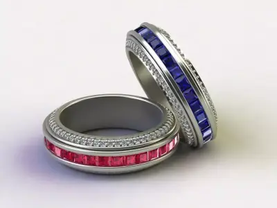 princess ring 3D print model