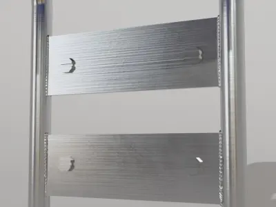 Plastic stadium seat FCB 3D model