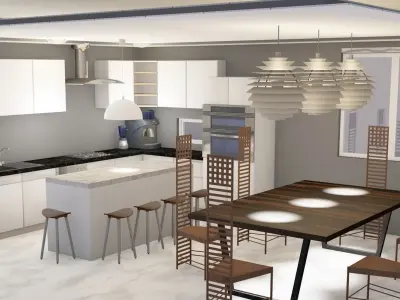 Luxury Kitchen Design  3D model