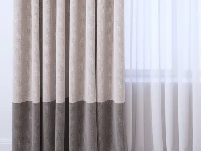 Set 112 Curtains 3D model