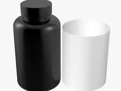 Supplement Bottle 3D Model  3D model
