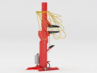 Garage Coil Spring Compressor Restraint System 3D model