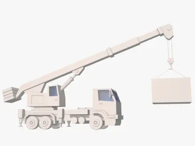 Crane Truck  3D model