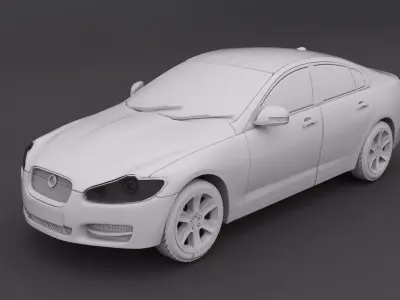 3D CAR Low-poly 3D model