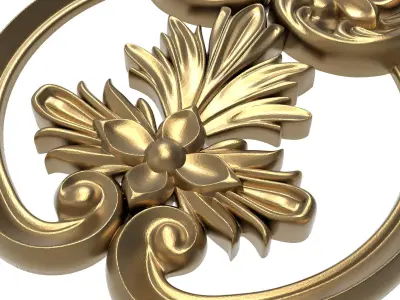  decorative pattern ready for 3D printing 3D model 4
