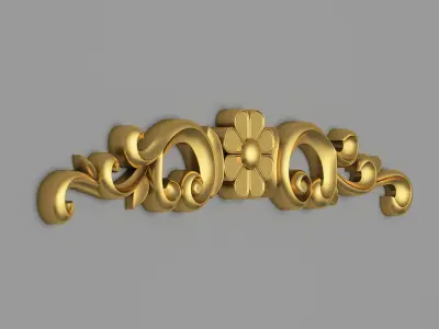 Classic Carved 009 3D model