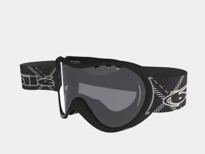 snow goggle  ski mask 3D model