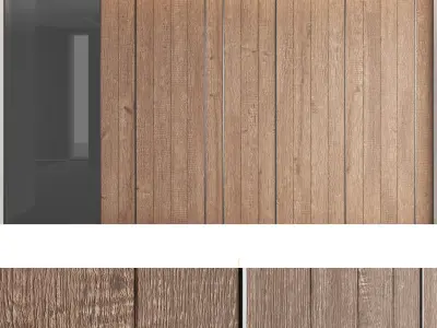 Decorative wall panels set 30 3D model