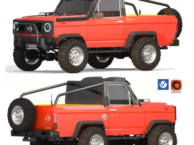 Nissan Patrol p40 1982 3D model