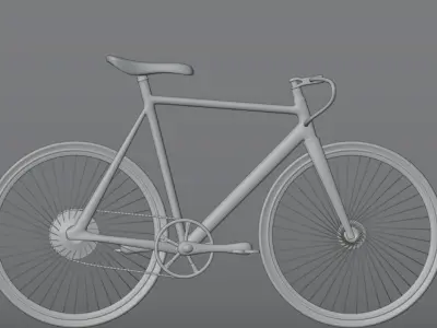 Mountain Bike Low-poly 3D model