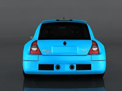 Renault Clio V6 Sport  Low-poly 3D model