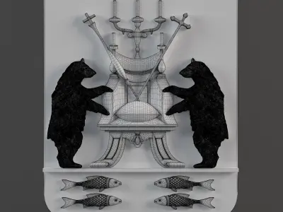 Coat of Novgorod 3D model