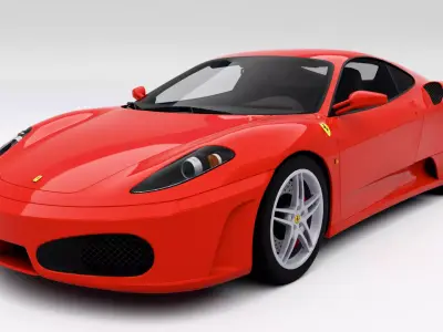 Ferrari F430 2005 Low-poly 3D model