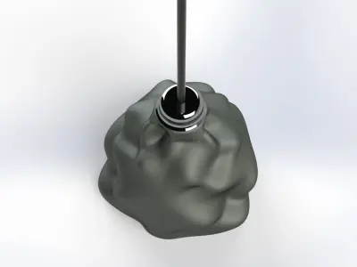 3d model wrinkled lampshade-Ready to print  3D print model