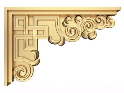 Stair Brackets 01 Low-poly 3D model