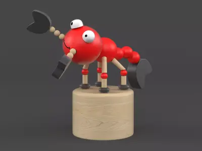 Wooden Toy 3D model