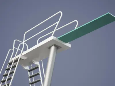 Swimming Diving Board 3D model