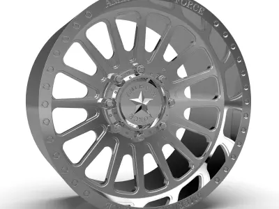 AMERICAN RACING CK17 BATTERY CC WHEEL 3D print model