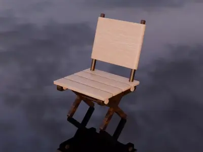 Modern Minimalist 3D Chair Model Free low-poly 3D model