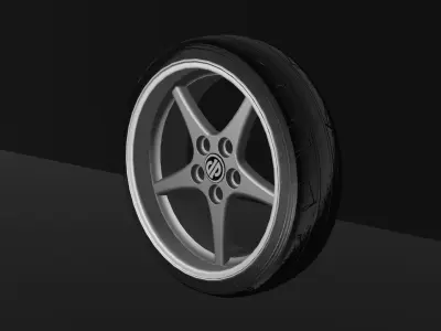 volvo JP  mk17 rims Low-poly 3D model