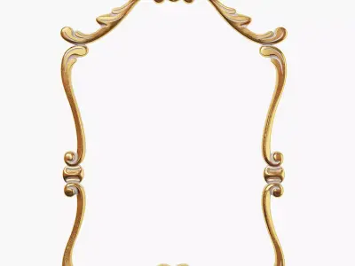 Classic frame 01 3D model purchase