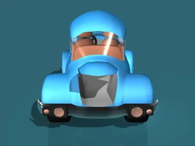 ANCar Cartoon City Car 3D model